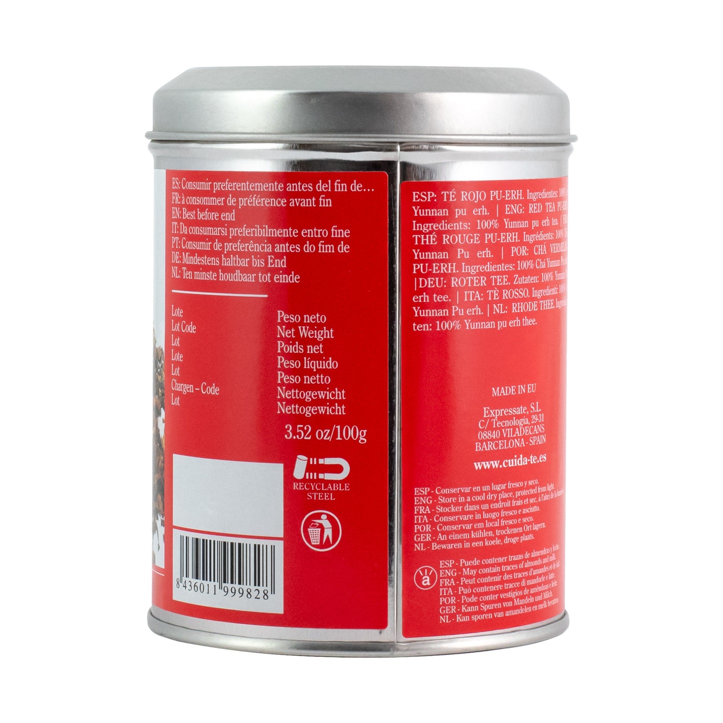 Té Rojo - Pu-Erh Yunnan Loose Tea