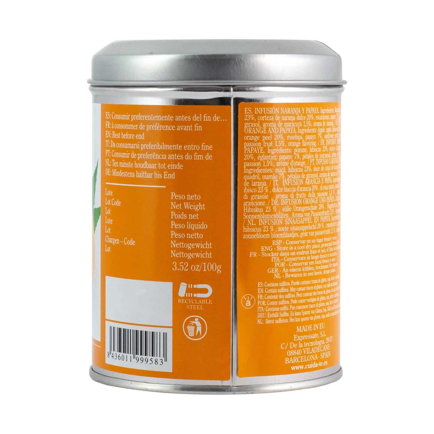 Infusión de frutas · Naranja y Papaya Loose Tea