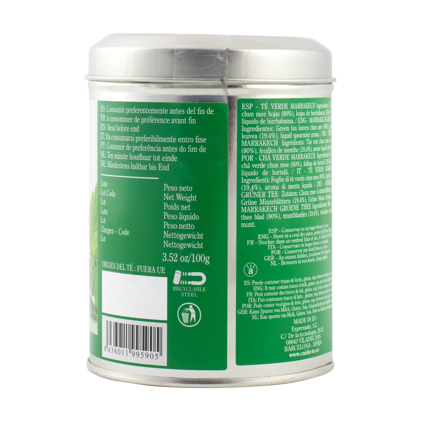 Té Verde · Moroccan Spearmint Loose Tea